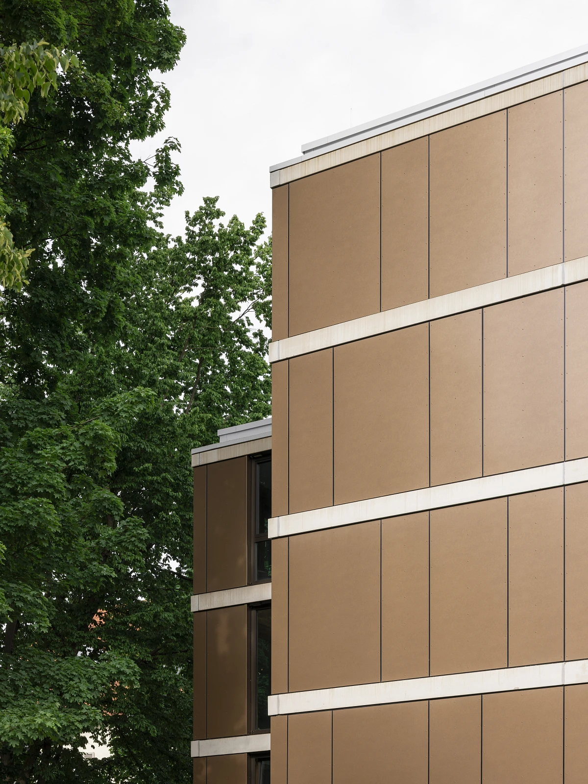 Außenansicht Inklusives Studentenwohnheim Erweiterungsneubau Fassadenansicht