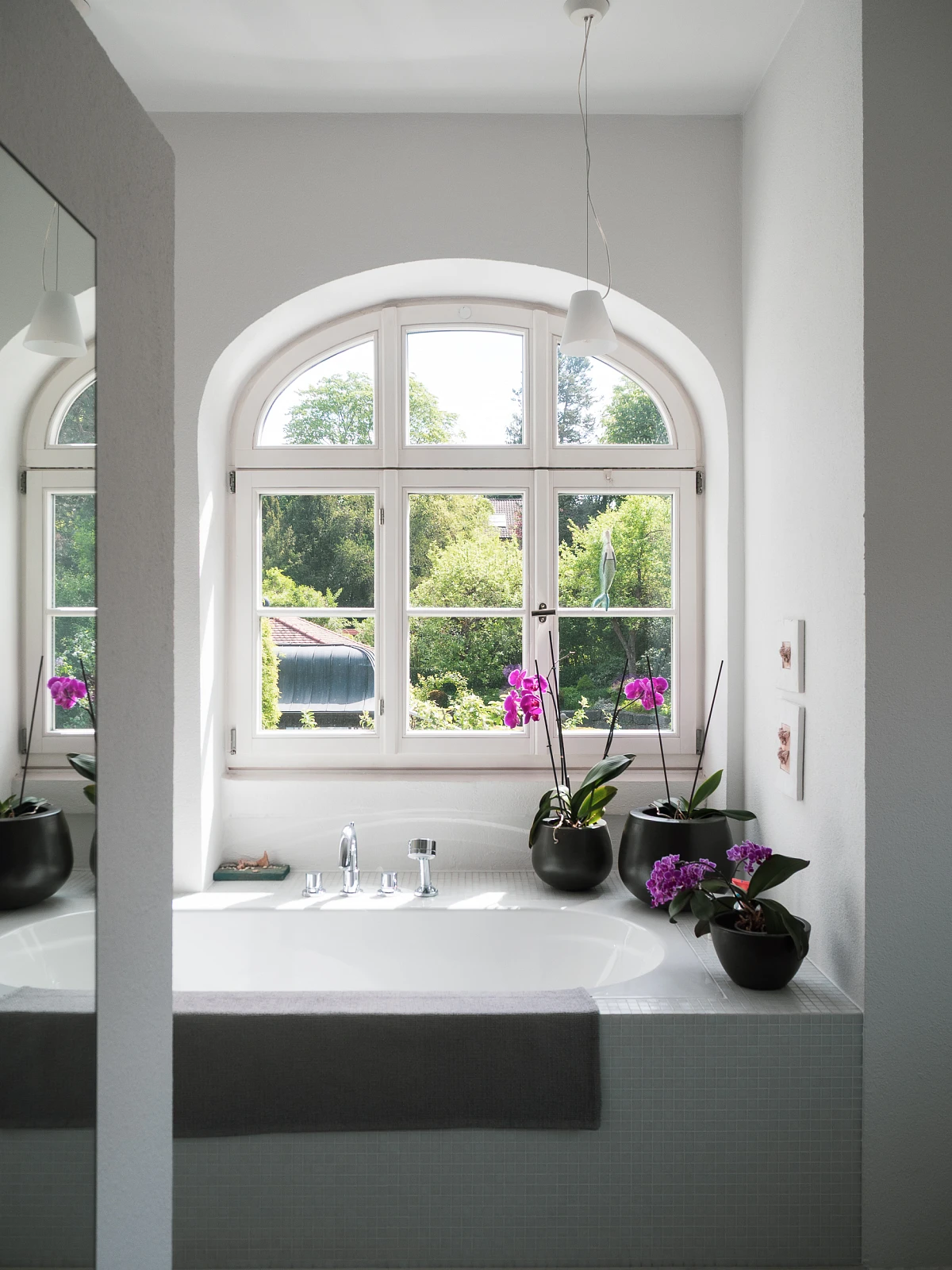 Innenansicht Badezimmer einer sanierten Gründerzeitvilla