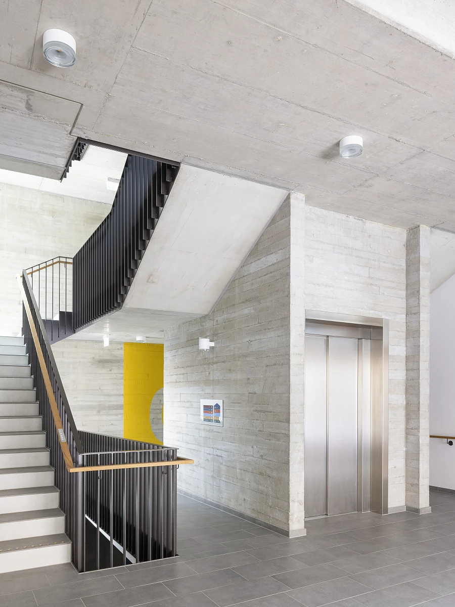 Innenansicht Eingangsbereich Inklusives Studentenwohnheim Bestandssanierung