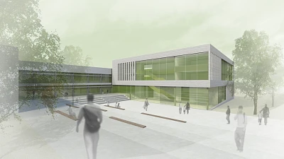 Außenperspektive Hörsaalzentrum